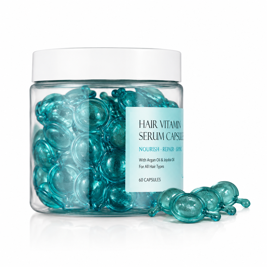 Hair Vitamin Serum Capsules with Argan Oil &amp; Jojoba Oil