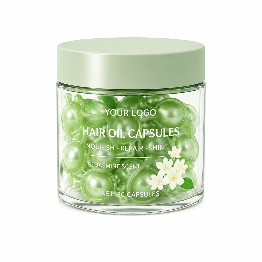 Hair Oil Capsules with Argan Oil, Coconut Oil &amp; Jasmine Scent