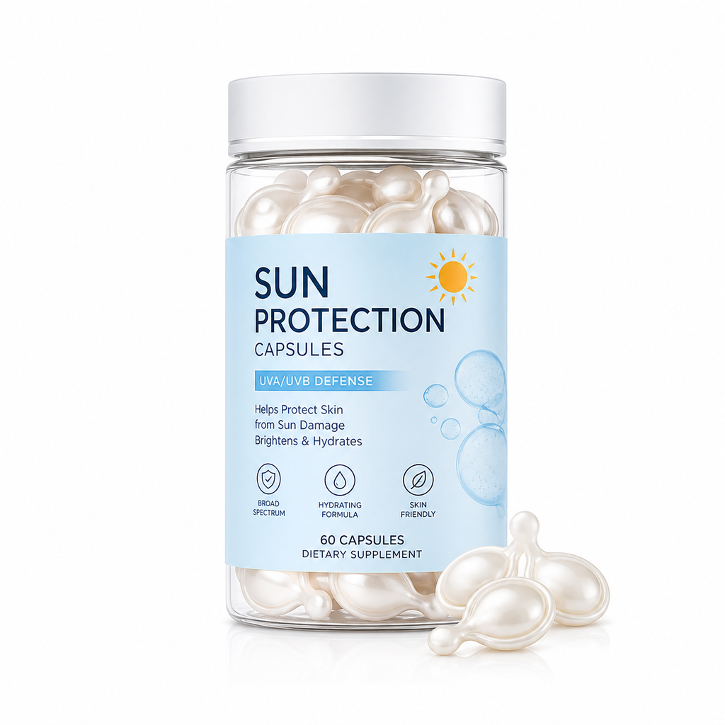 Sun Protection Capsules with Astaxanthin, Green Tea Extract &amp; Antioxidants