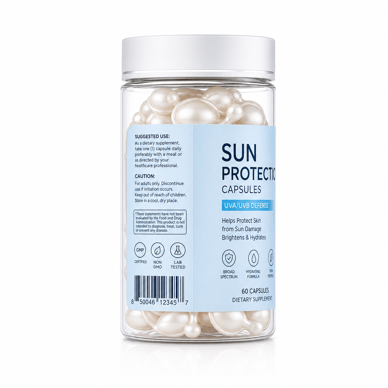 Sun Protection Capsules with Astaxanthin, Green Tea Extract &amp; Antioxidants