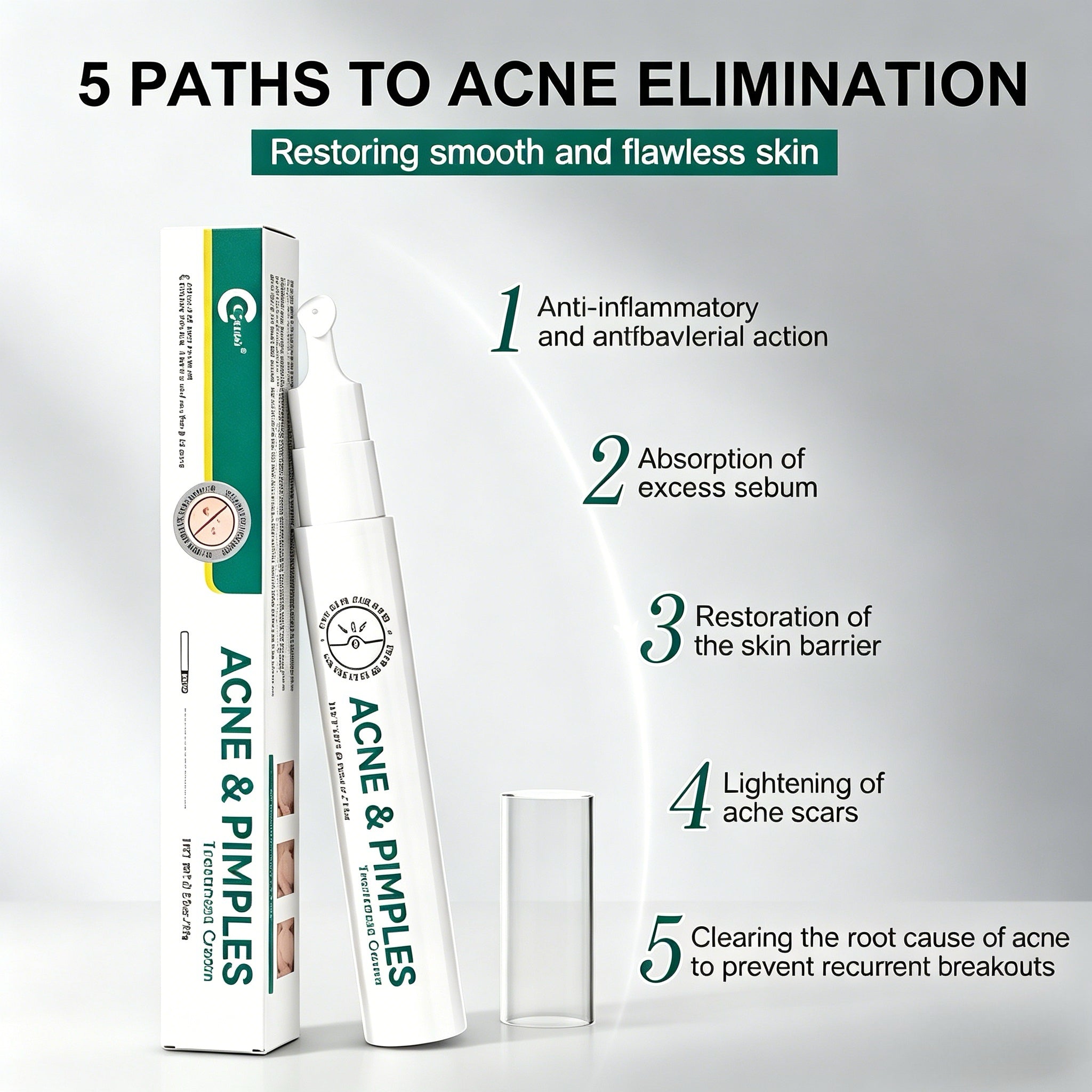 Acne Spot Treatment Pen Rapid Pimple Treatment for Clear Skin OEM Private Label