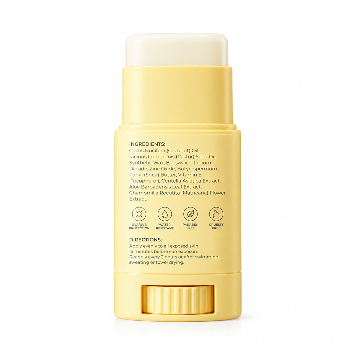 Sunscreen Stick SPF 50+ with Zinc Oxide, Titanium Dioxide &amp; Centella Asiatica