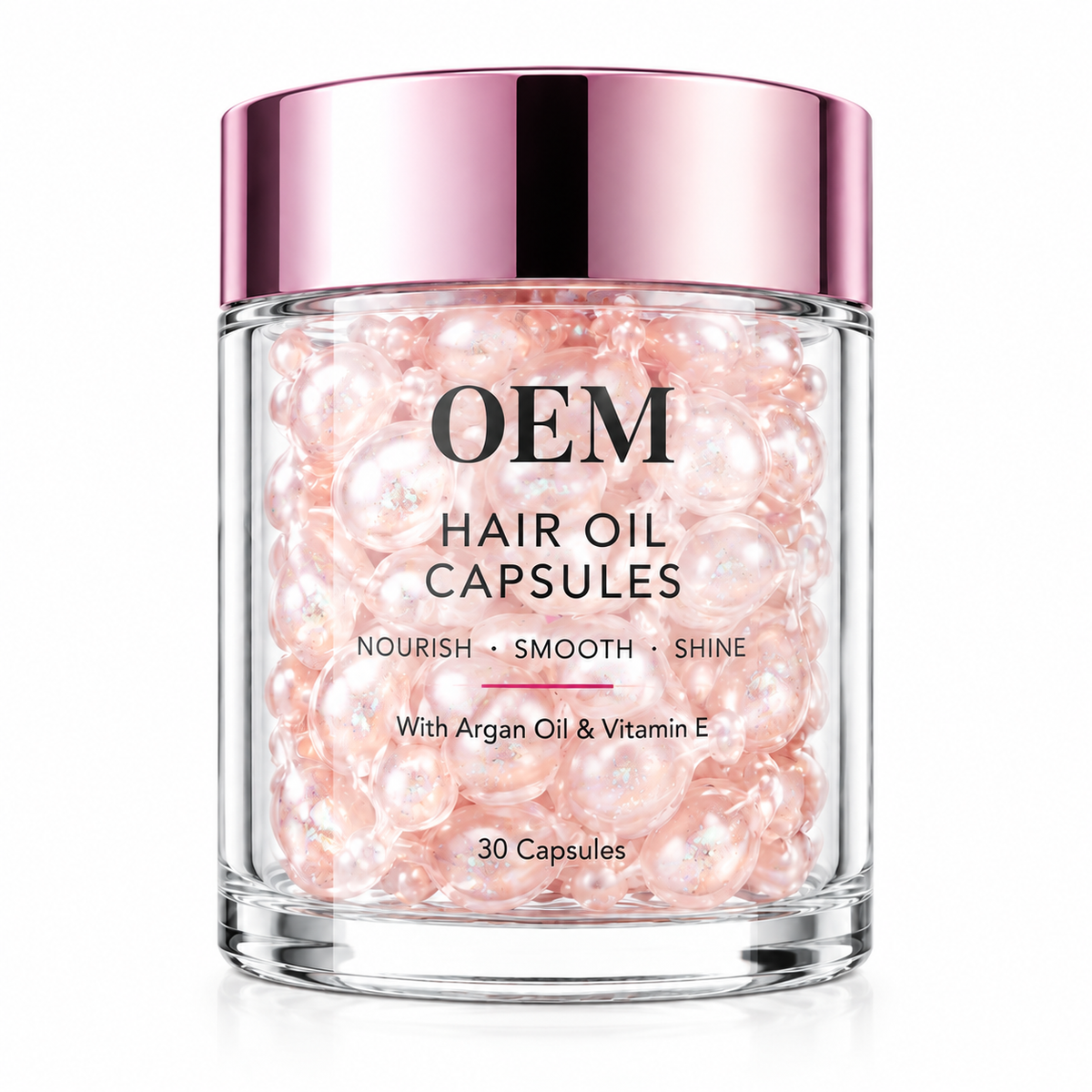 Hair Oil Capsules with Argan Oil &amp; Vitamin E