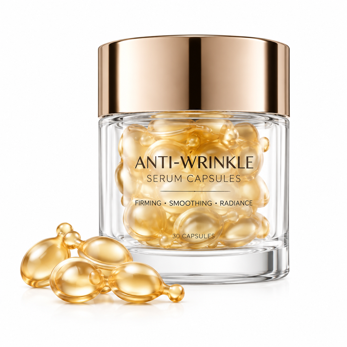 Anti-Wrinkle Serum Capsules with Salicylic Acid, Tea Tree Oil &amp; Niacinamide