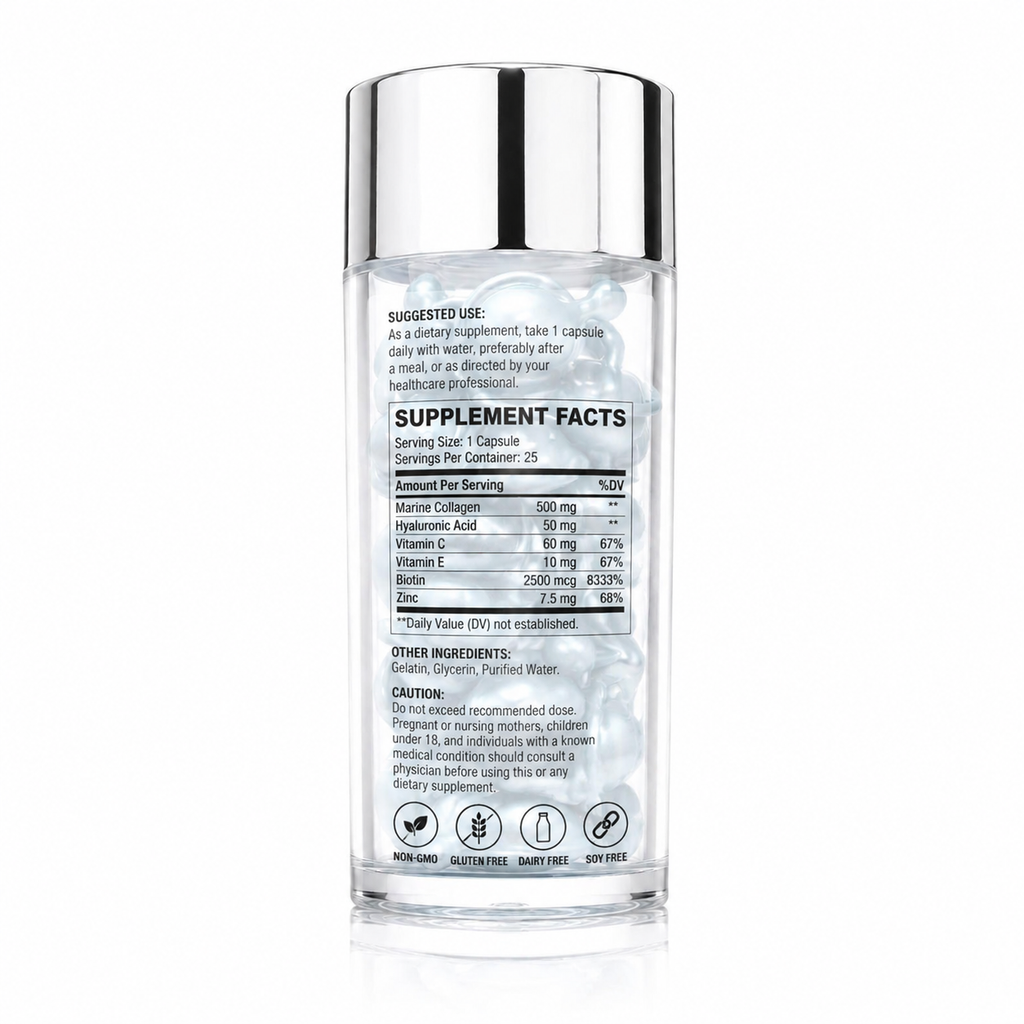 Maritime Collagen Capsules with Hyaluronic Acid, Vitamin C &amp; Biotin