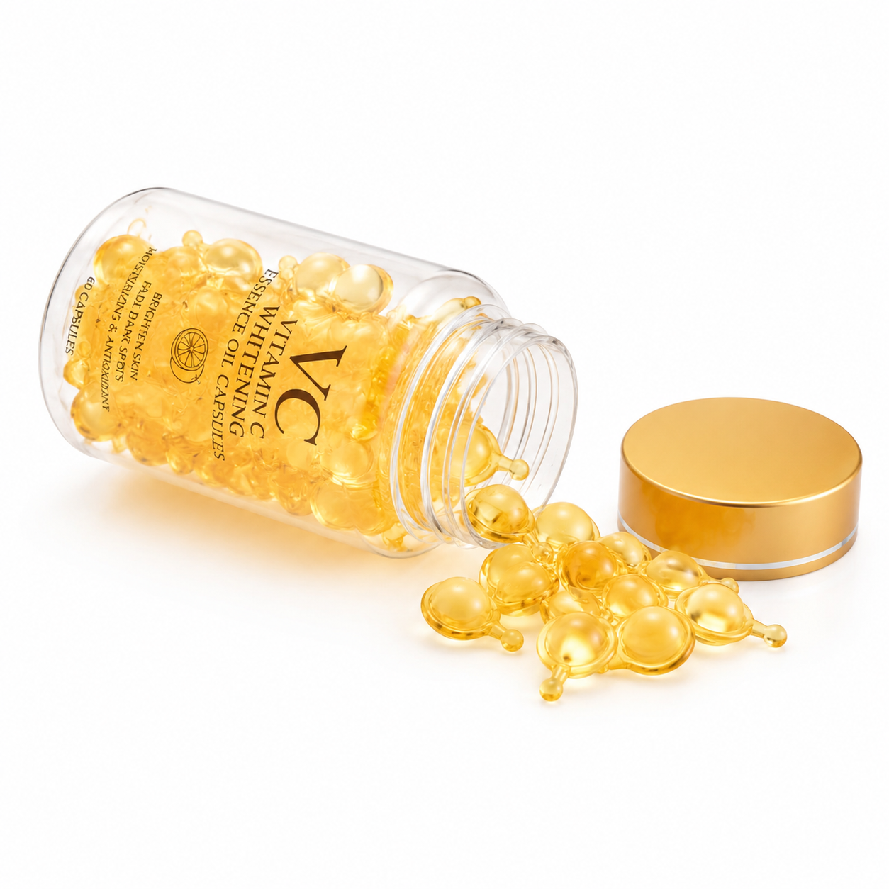 Vitamin C Whitening Essence Oil Capsules with Brightening &amp; Antioxidant Care