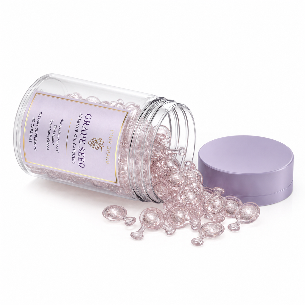 Grape Seed Essence Oil Capsules with Antioxidants, Vitamin E &amp; White Tea Extract