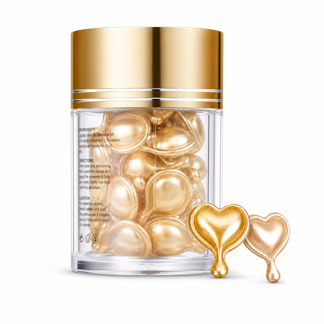 YERN Moisturizing Oil Capsules with Jojoba Oil, Ceramide &amp; Squalane