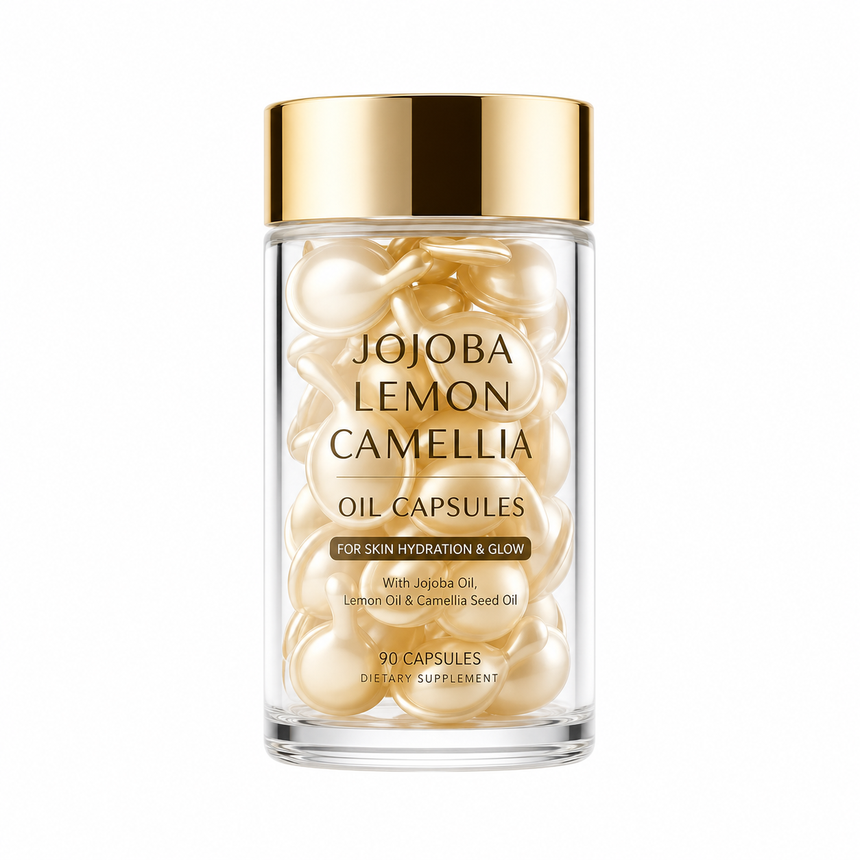 Jojoba Lemon Camellia Oil Capsules with Jojoba Oil, Lemon Oil &amp; Camellia Seed Oil