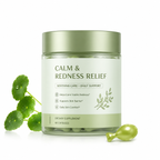 Calm &amp; Redness Relief Capsules with Centella Asiatica, Niacinamide &amp; Green Tea Extract