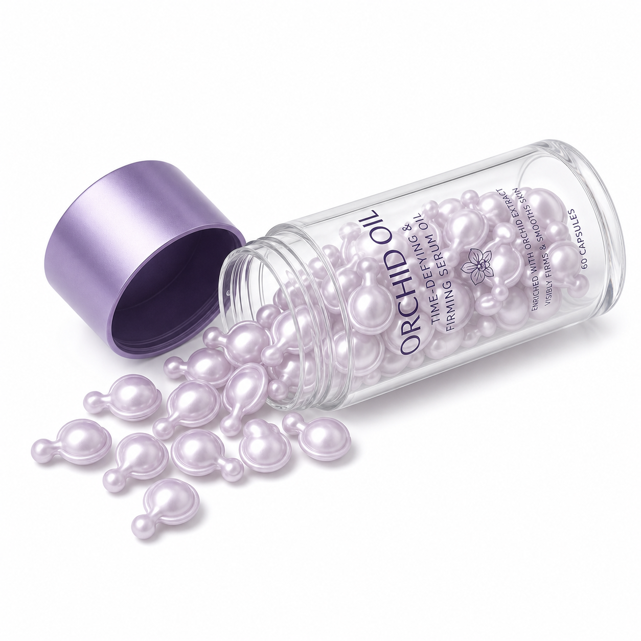 Orchid Oil Time-Defying &amp; Firming Serum Oil Capsules with Orchid Extract &amp; Coenzyme Q10