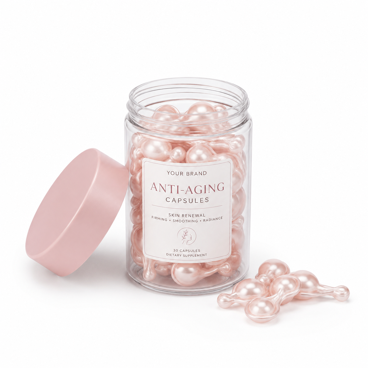 Anti-Aging Capsules for Skin Renewal, Firming &amp; Radiance