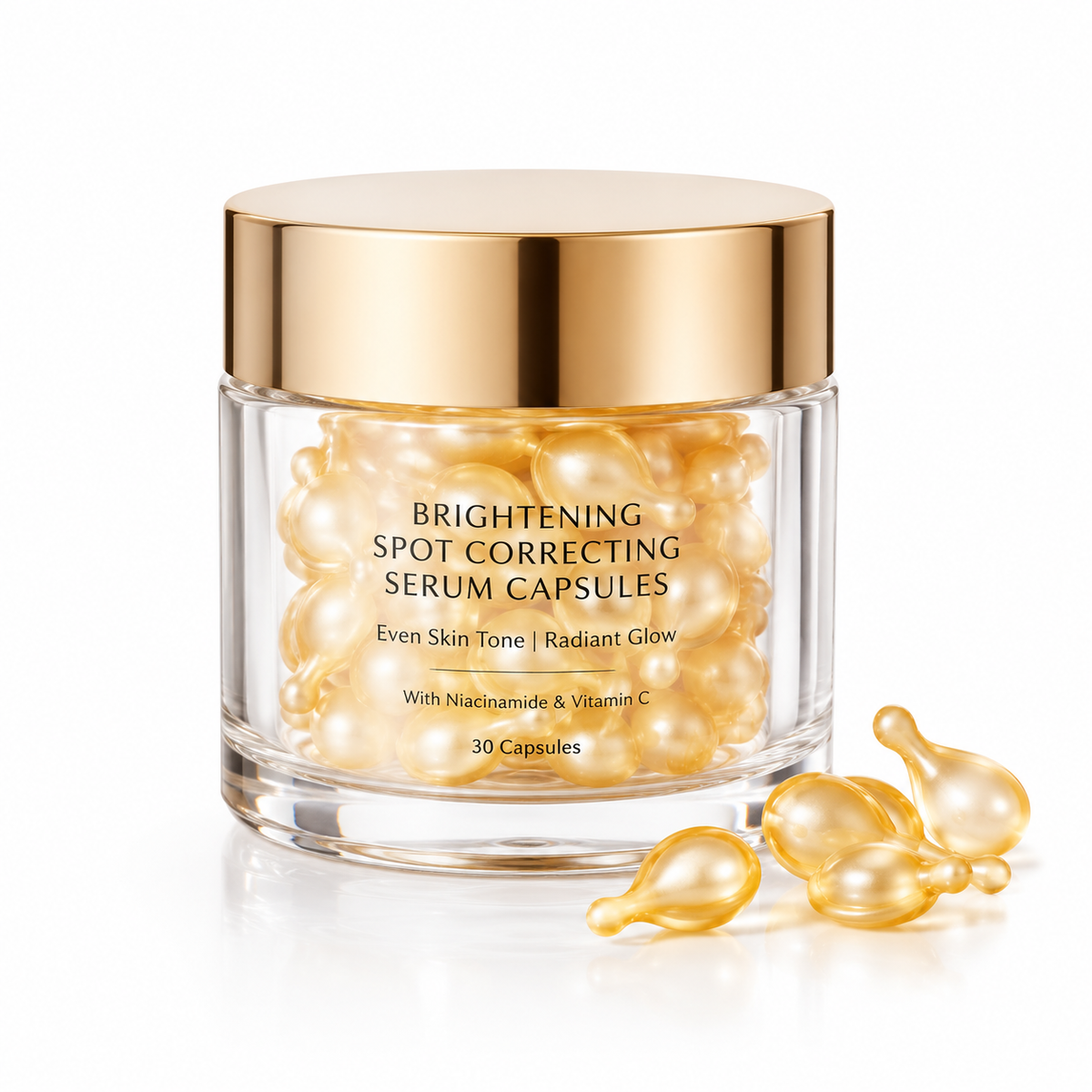 Brightening &amp; Spot Correcting Serum Capsules with Niacinamide &amp; Vitamin C