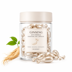 Ginseng Anti-Wrinkle Essential Oil Capsules with Vitamin A, Vitamin C &amp; Squalane