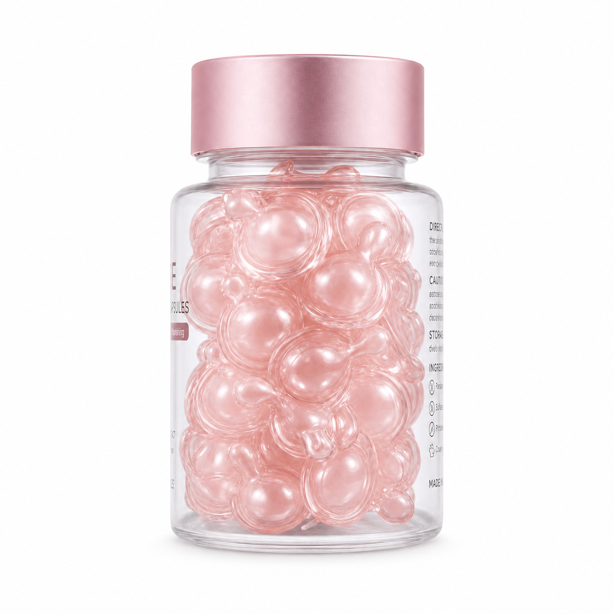 Rose Essence Oil Capsules with Rose Extract, Squalane &amp; Botanical Oils