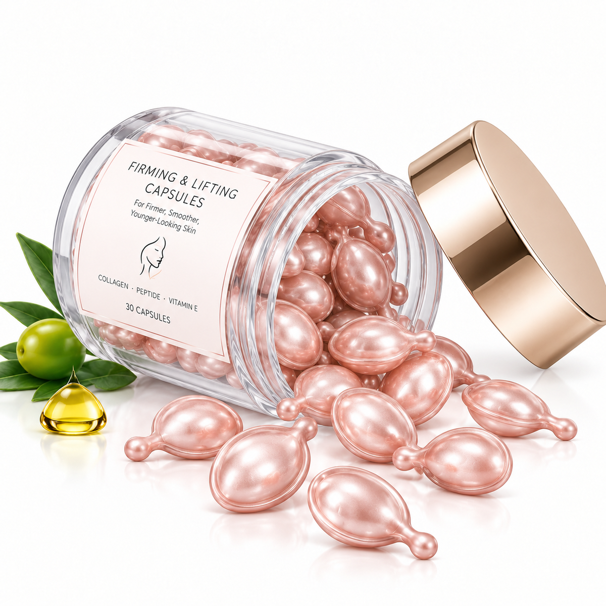 Firming &amp; Lifting Capsules with Collagen, Peptides &amp; Vitamin E