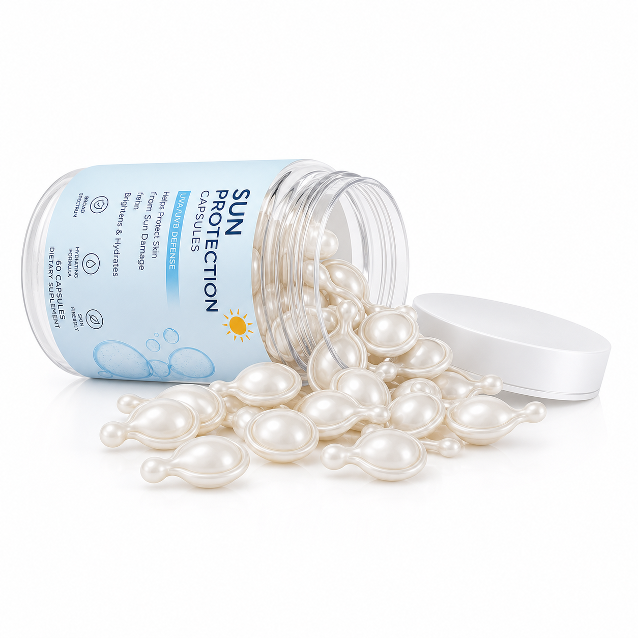 Sun Protection Capsules with Astaxanthin, Green Tea Extract &amp; Antioxidants