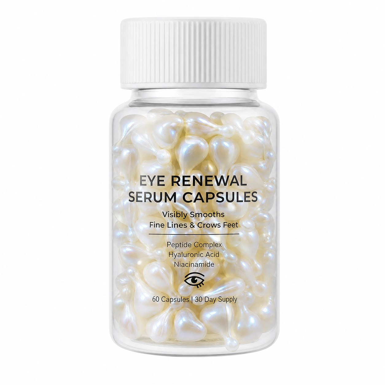 Eye Renewal Serum Capsules with Peptide Complex, Hyaluronic Acid &amp; Niacinamide