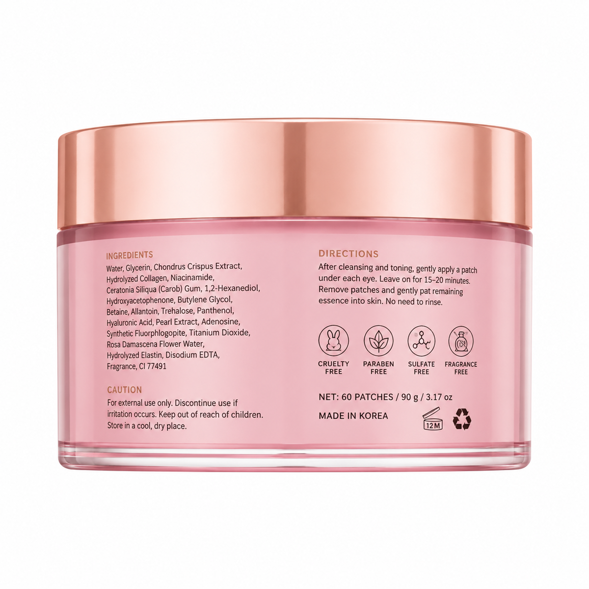 Crystal Eye Patch with Collagen, Niacinamide &amp; Hyaluronic Acid