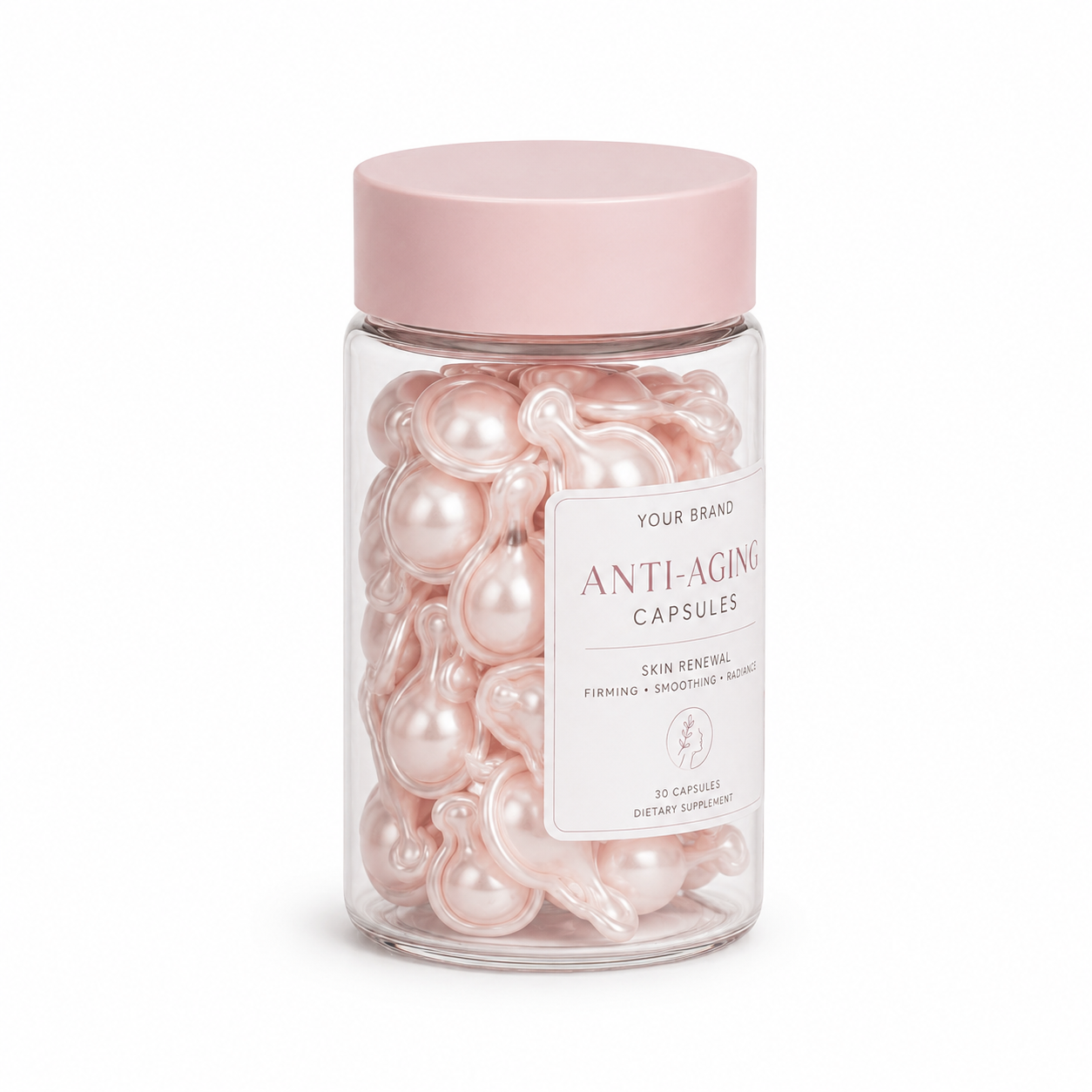 Anti-Aging Capsules for Skin Renewal, Firming &amp; Radiance