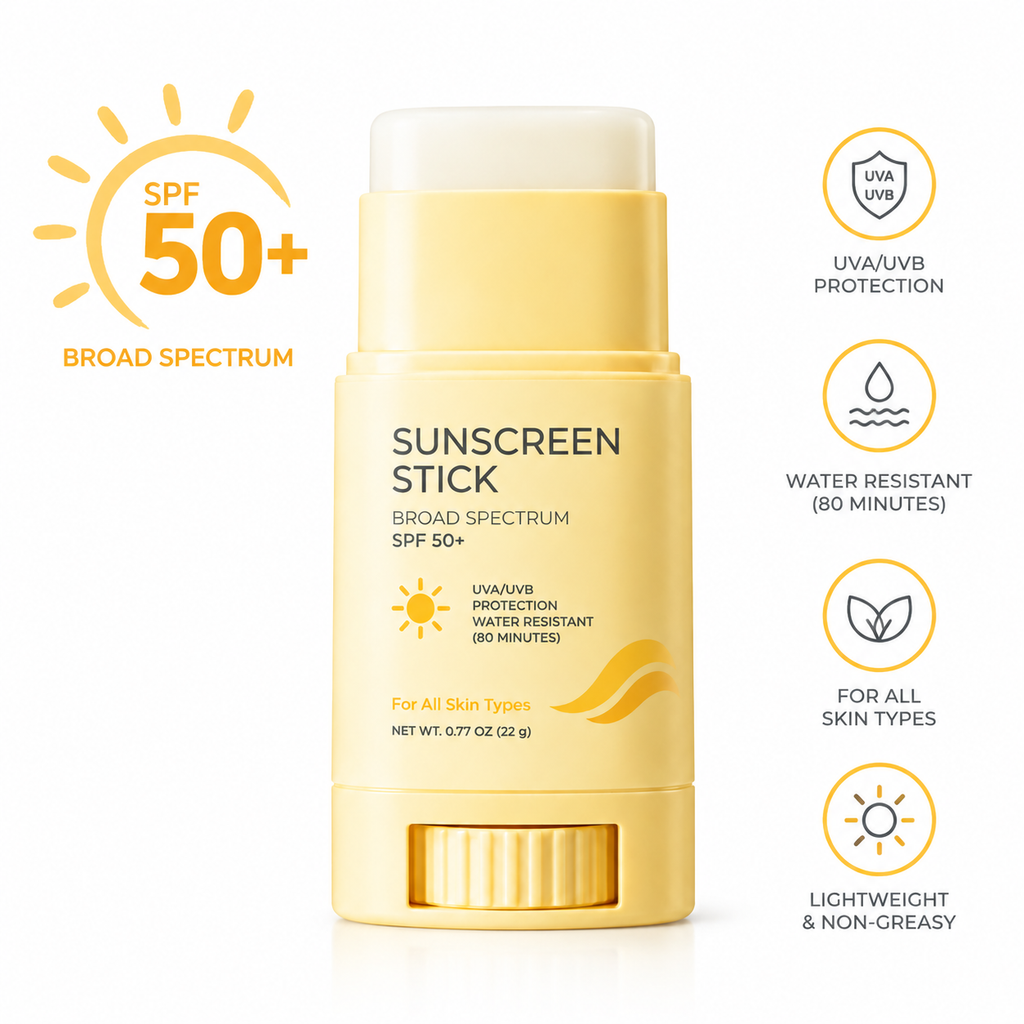 Sunscreen Stick SPF 50+ with Zinc Oxide, Titanium Dioxide &amp; Centella Asiatica