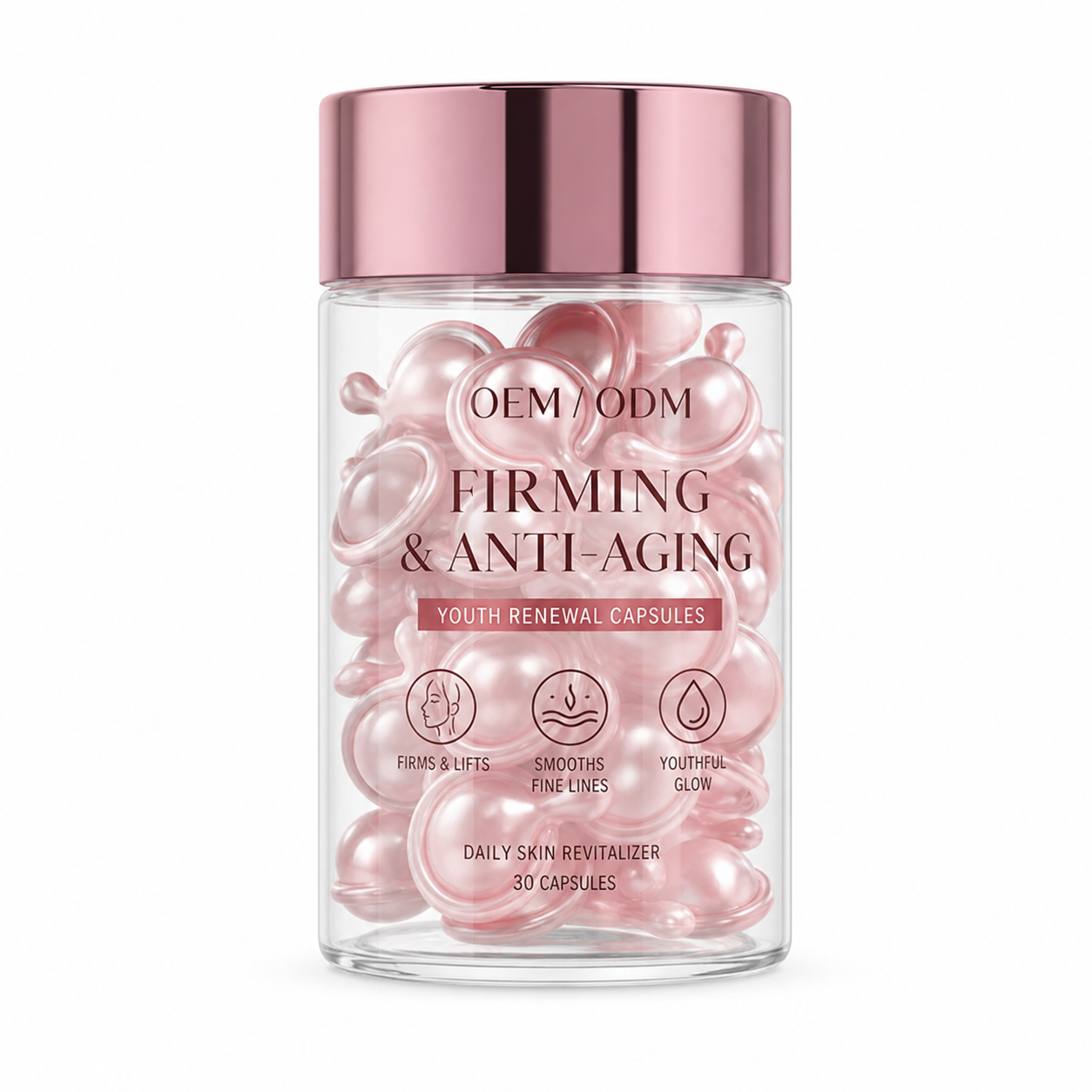 Firming &amp; Anti-Aging Youth Renewal Capsules with Bakuchiol, Peptides &amp; Vitamins