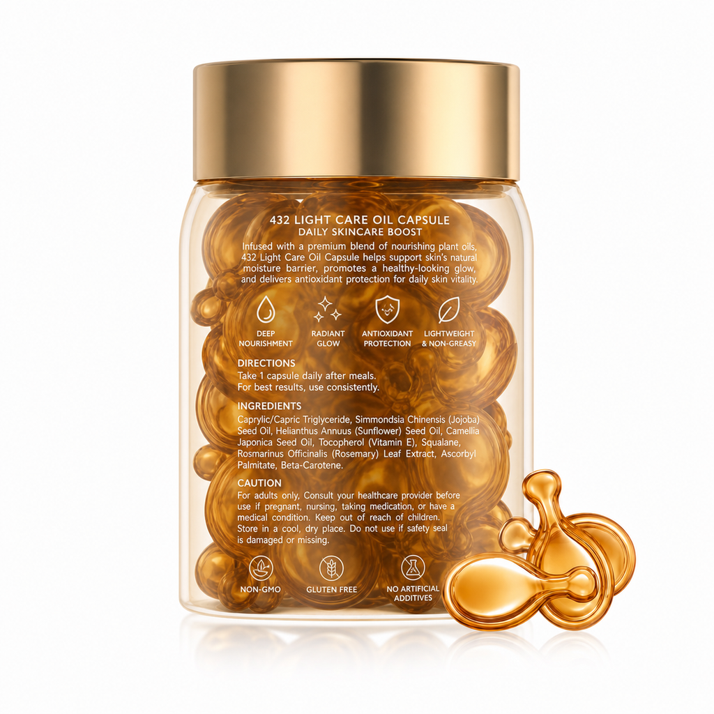 Light Care Oil Capsules with Jojoba Oil, Squalane &amp; Vitamin E