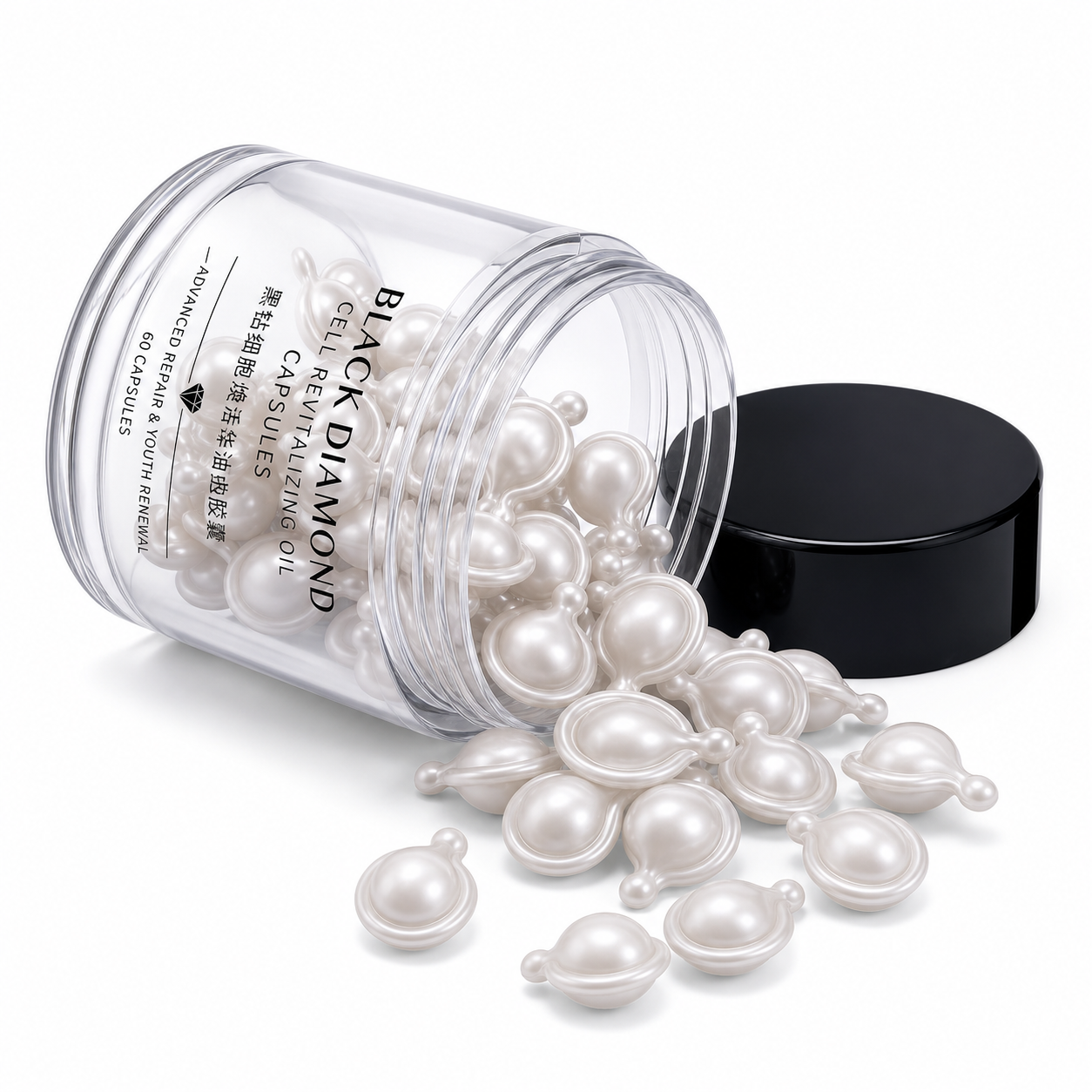 Black Diamond Cell Revitalizing Oil Capsules with CoQ10, Ceramide &amp; Botanical Oils