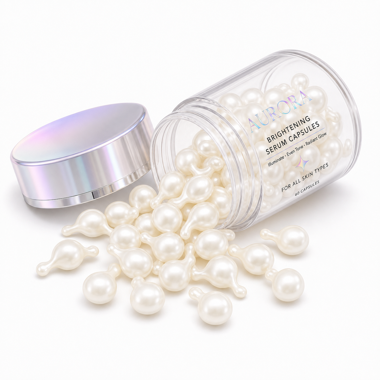 Aura Brightening Serum Capsules with Niacinamide, Vitamin C &amp; Arbutin