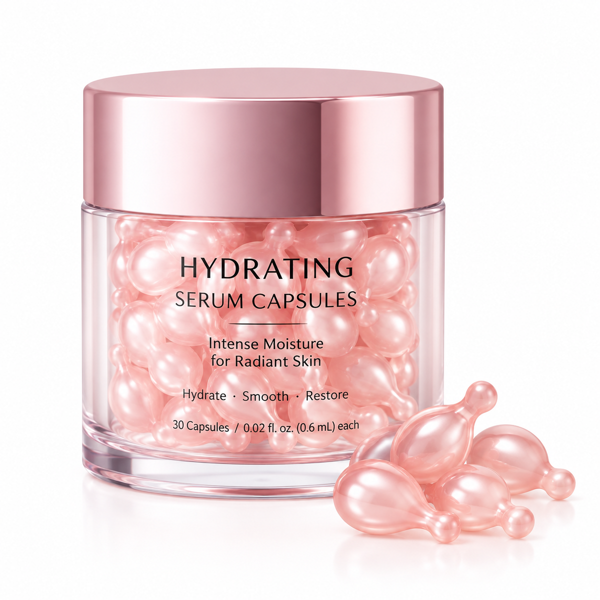 Hydrating Serum Capsules with Hyaluronic Acid, Squalane &amp; Ceramide NP