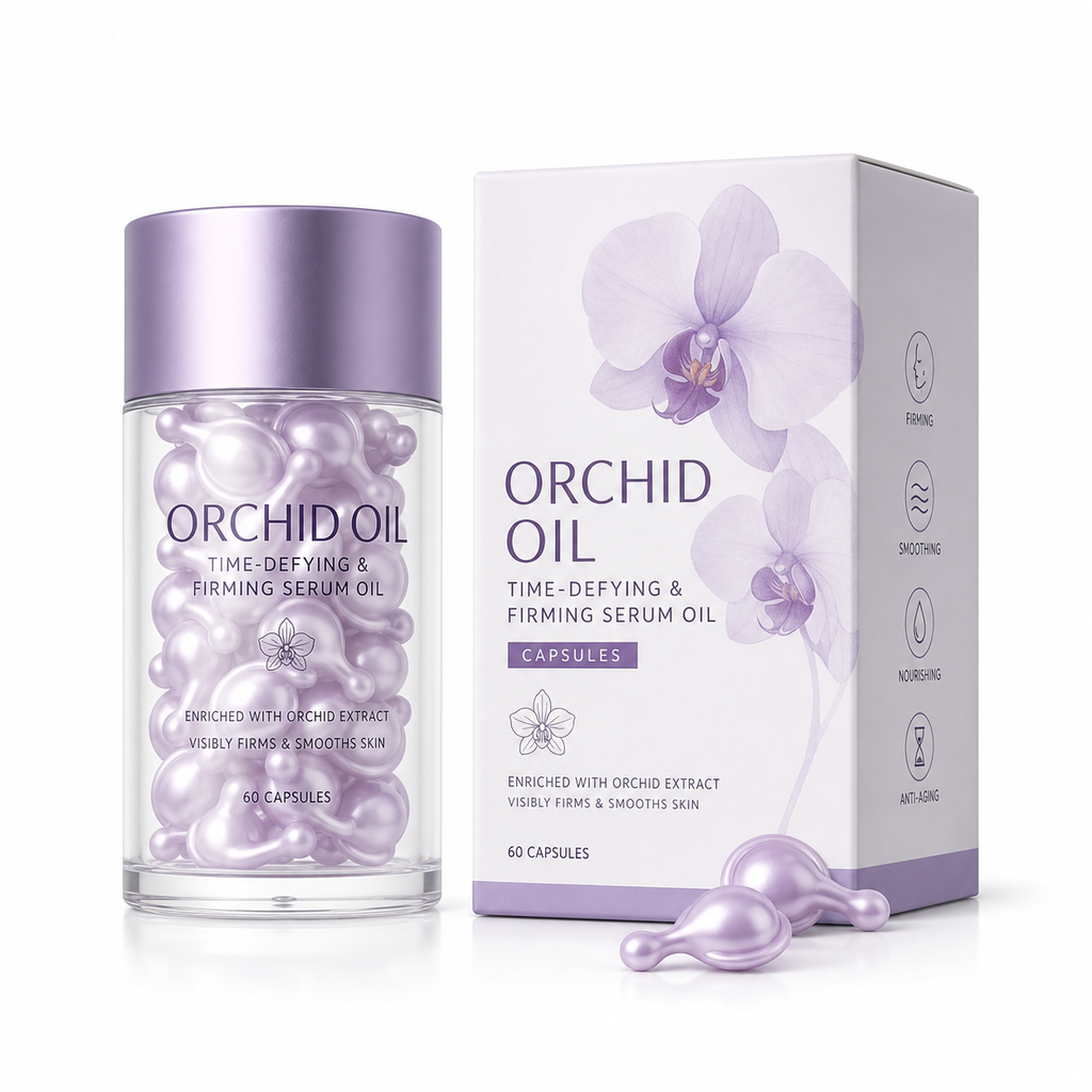 Orchid Oil Time-Defying &amp; Firming Serum Oil Capsules with Orchid Extract &amp; Coenzyme Q10