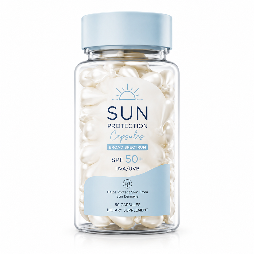 Sun Protection Capsules SPF 50+ with Antioxidants &amp; Skin Defense Nutrients
