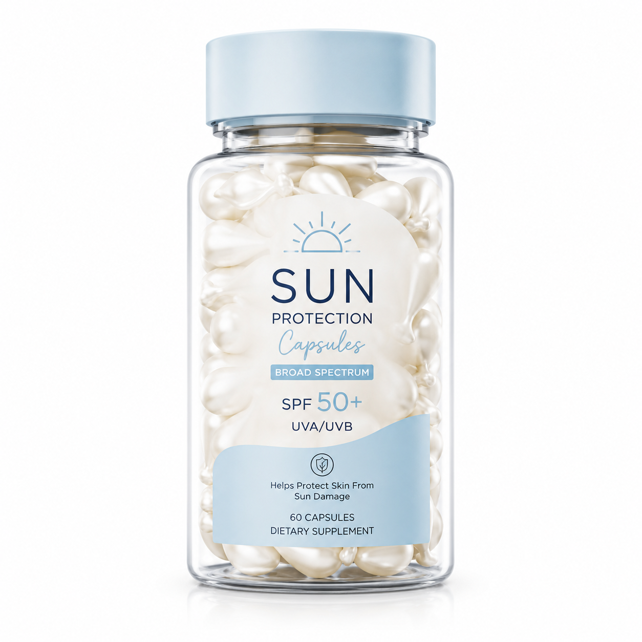 Sun Protection Capsules SPF 50+ with Antioxidants &amp; Skin Defense Nutrients