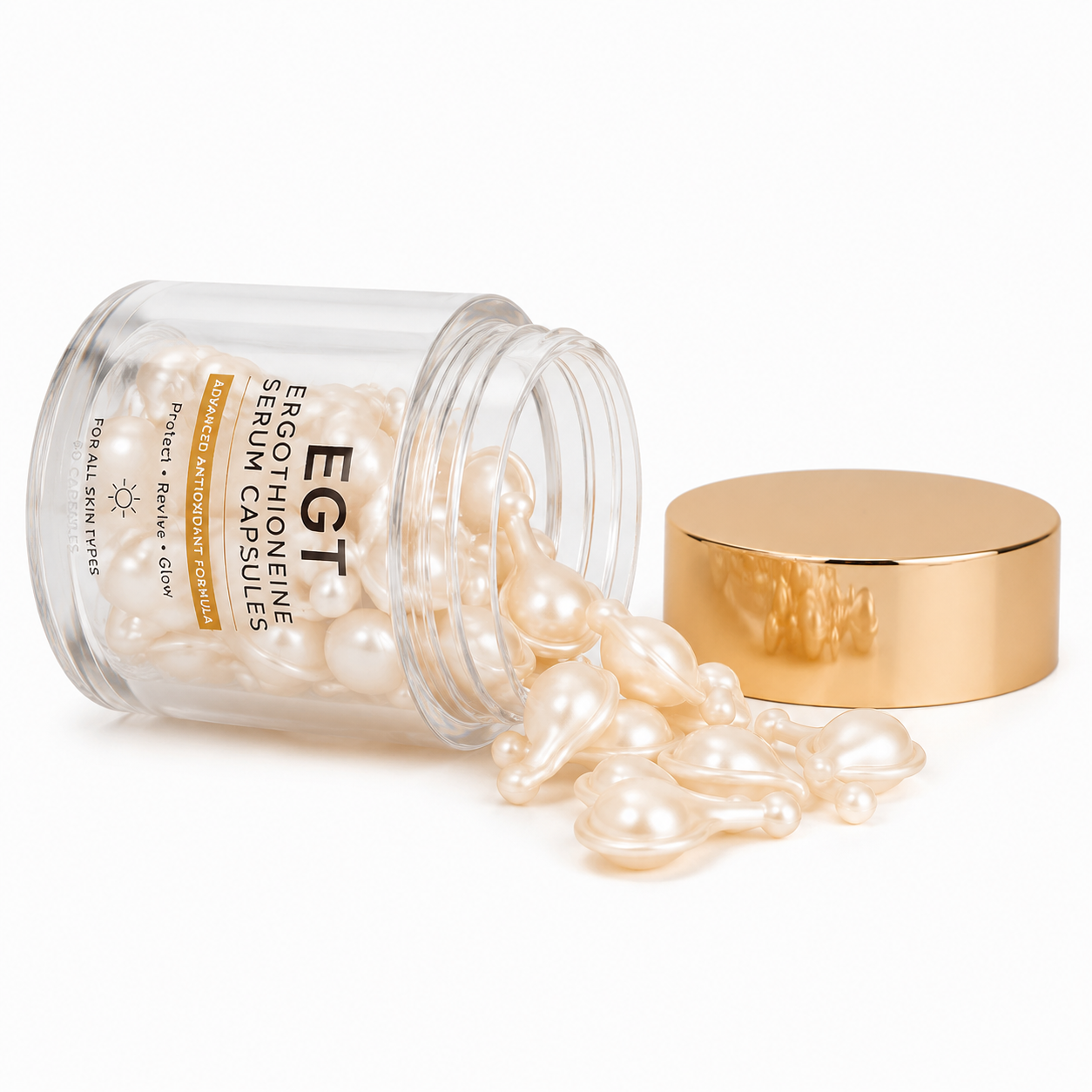 EGT Ergothioneine Serum Capsules with Antioxidants, Collagen &amp; Ceramide