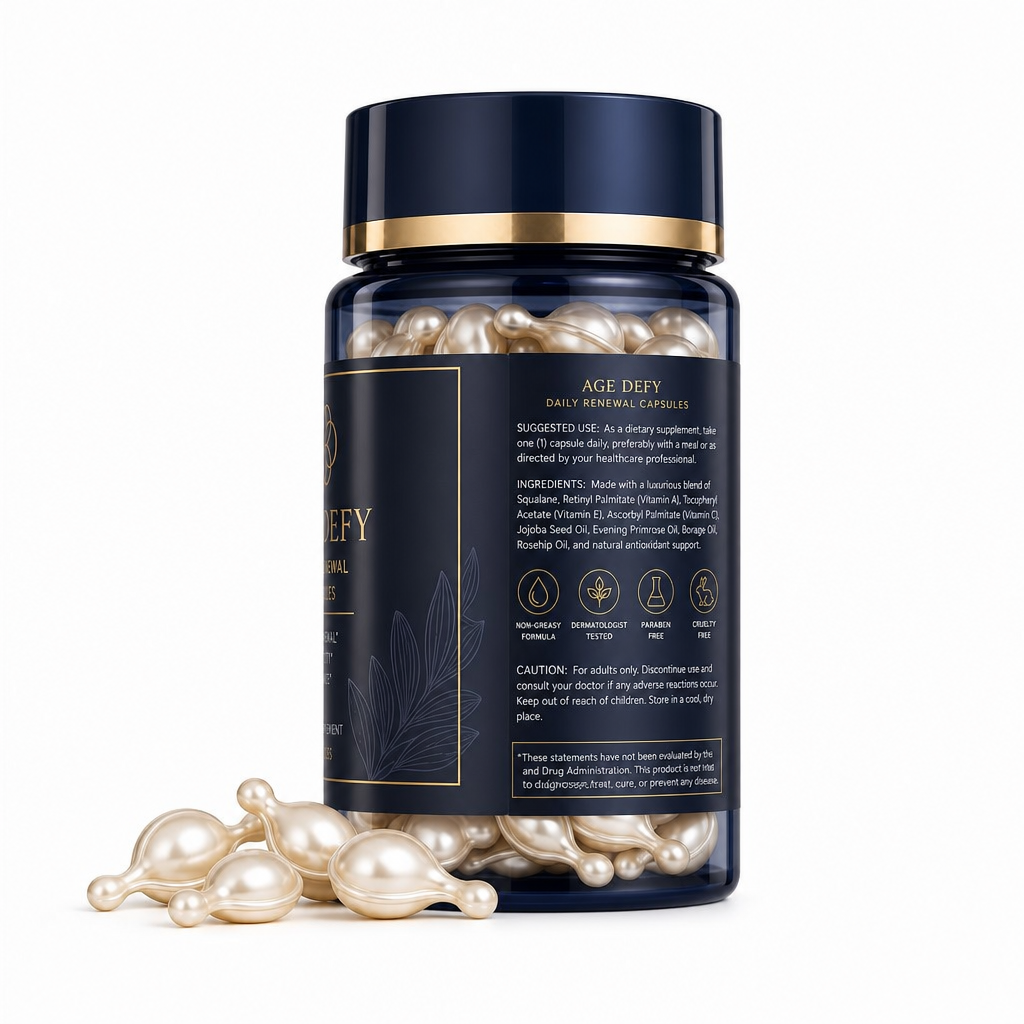 Age Defy Daily Renewal Capsules with Vitamins A, C &amp; E and Botanical Oils