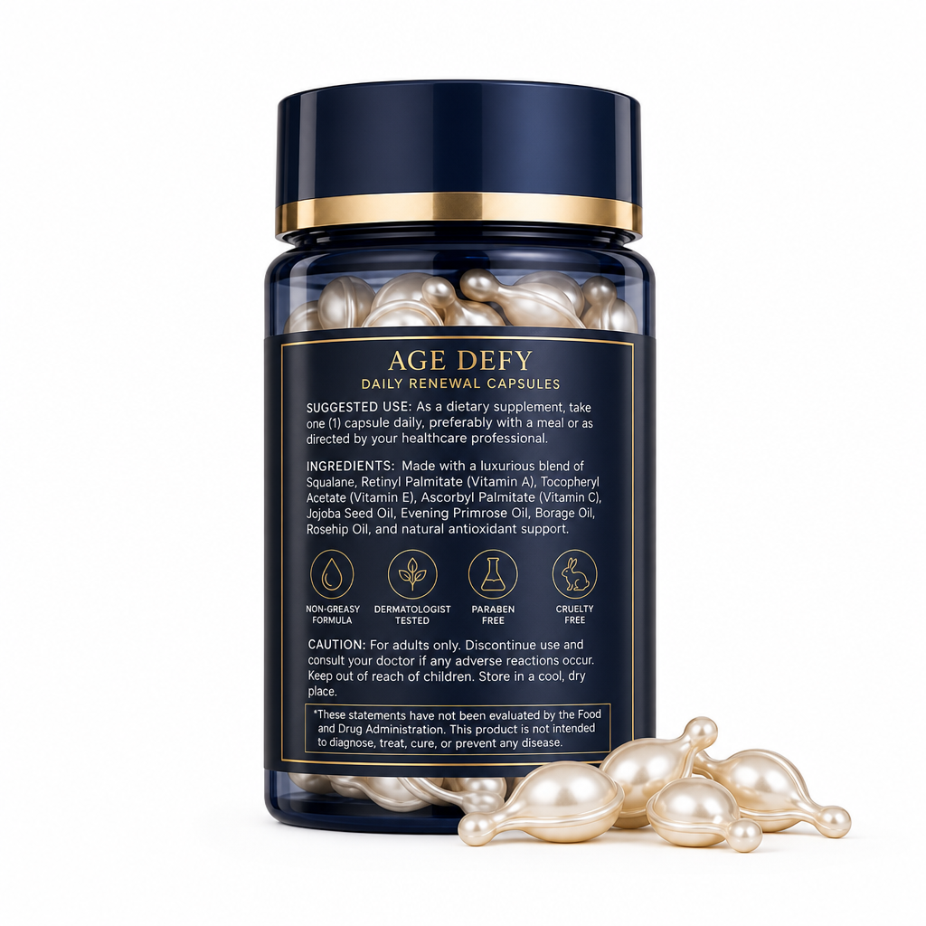 Age Defy Daily Renewal Capsules with Vitamins A, C &amp; E and Botanical Oils