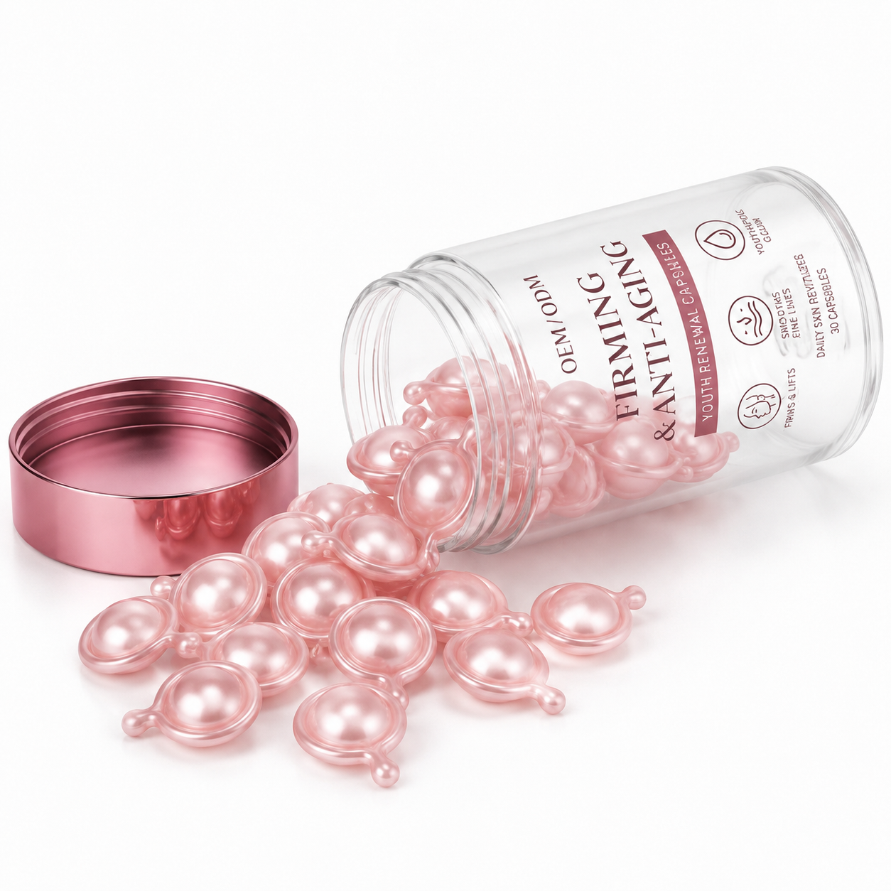 Firming &amp; Anti-Aging Youth Renewal Capsules with Bakuchiol, Peptides &amp; Vitamins