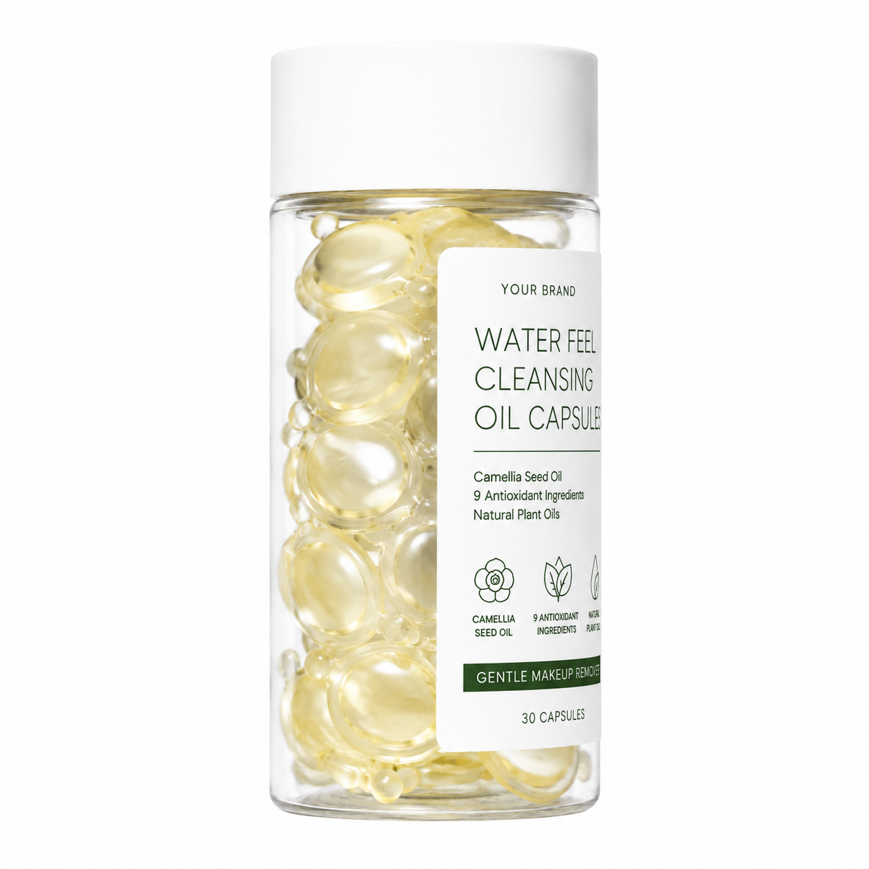 Water Feel Cleansing Oil Capsules with Camellia Seed Oil &amp; Antioxidant Complex