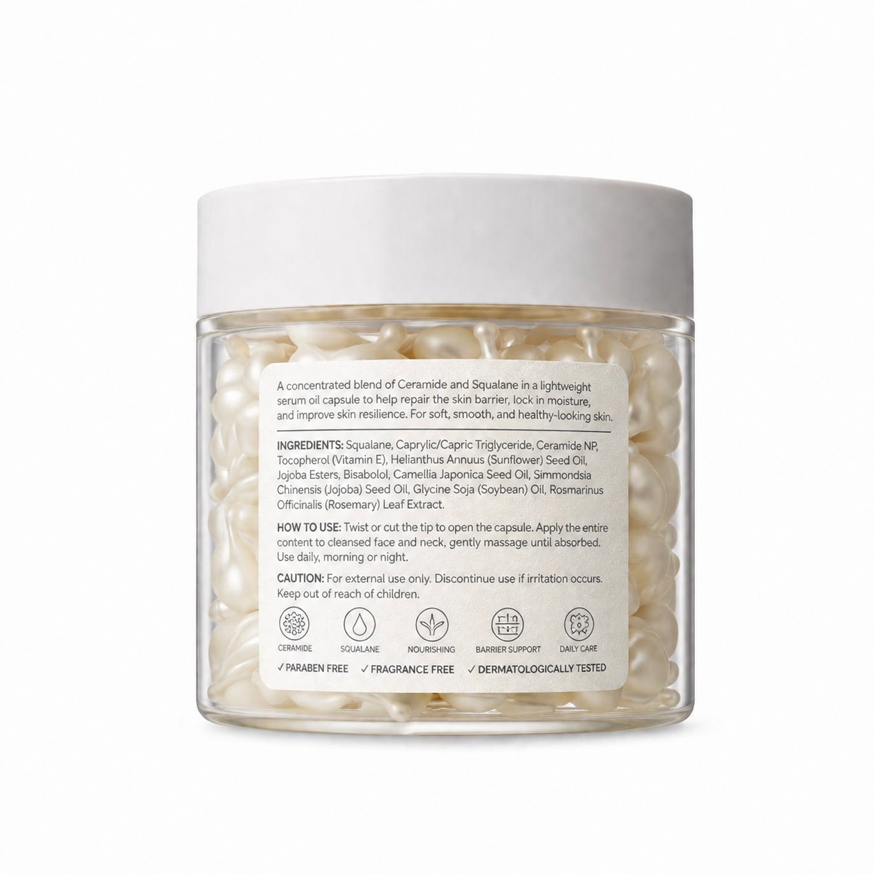 Barrier Repair Serum Oil Capsules with Ceramide NP &amp; Squalane