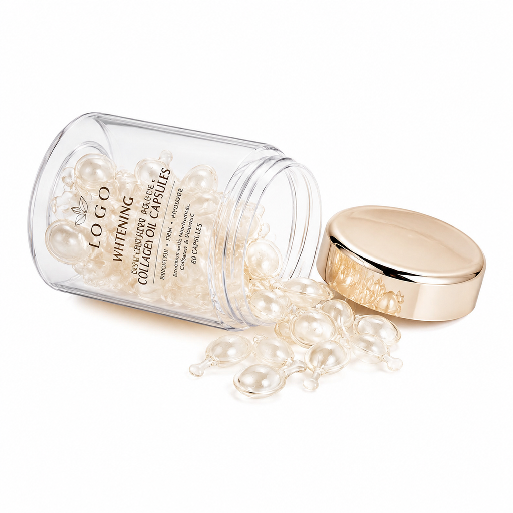 Whitening Collagen Oil Capsules with Niacinamide, Vitamin C &amp; Collagen