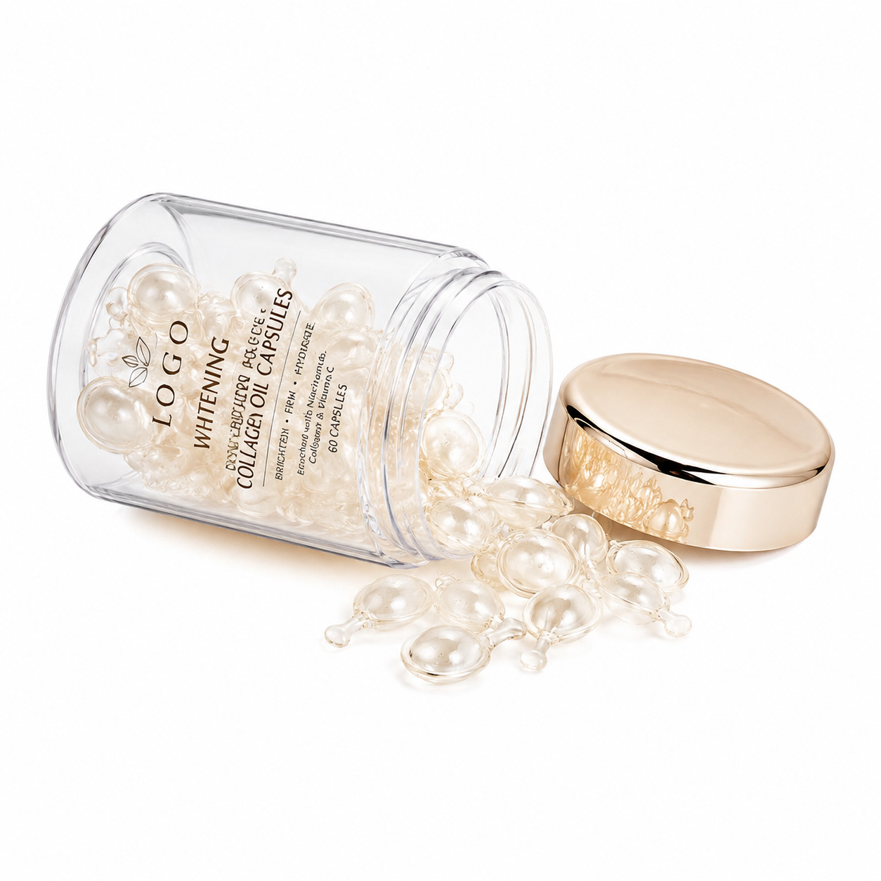 Whitening Collagen Oil Capsules with Niacinamide, Vitamin C &amp; Collagen