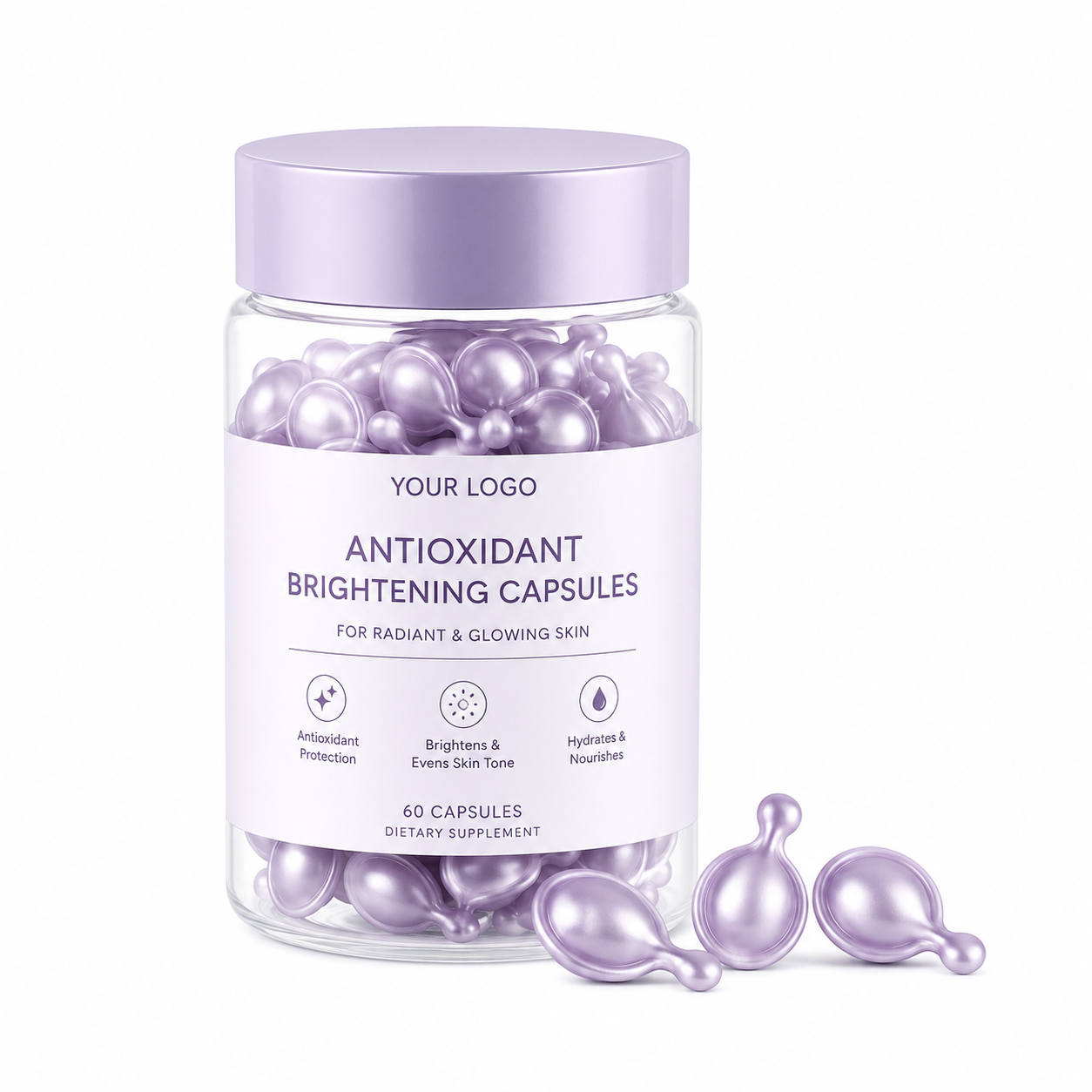 Antioxidant Brightening Capsules with Vitamin C, Niacinamide &amp; Arbutin