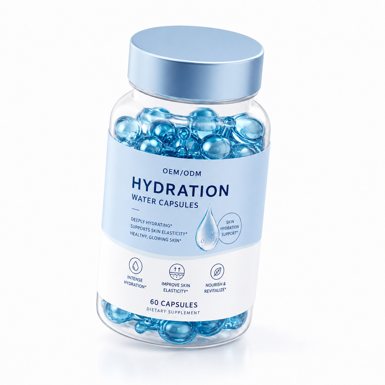 Hydration Water Capsules with Hyaluronic Acid, Ceramide &amp; Niacinamide
