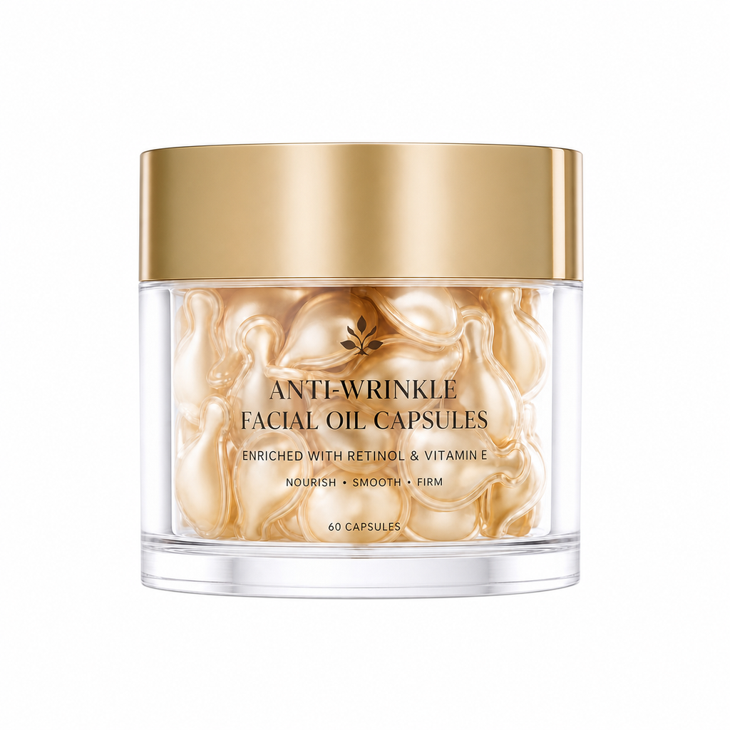 Anti-Wrinkle Facial Oil Capsules with Retinol &amp; Vitamin E