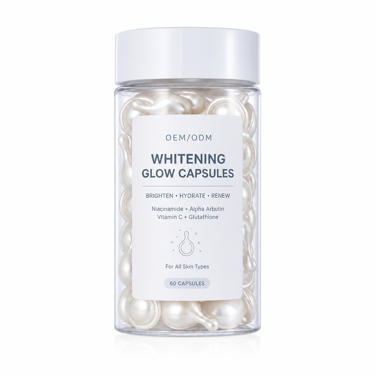 Whitening Glow Capsules with Niacinamide, Alpha Arbutin, Vitamin C &amp; Glutathione