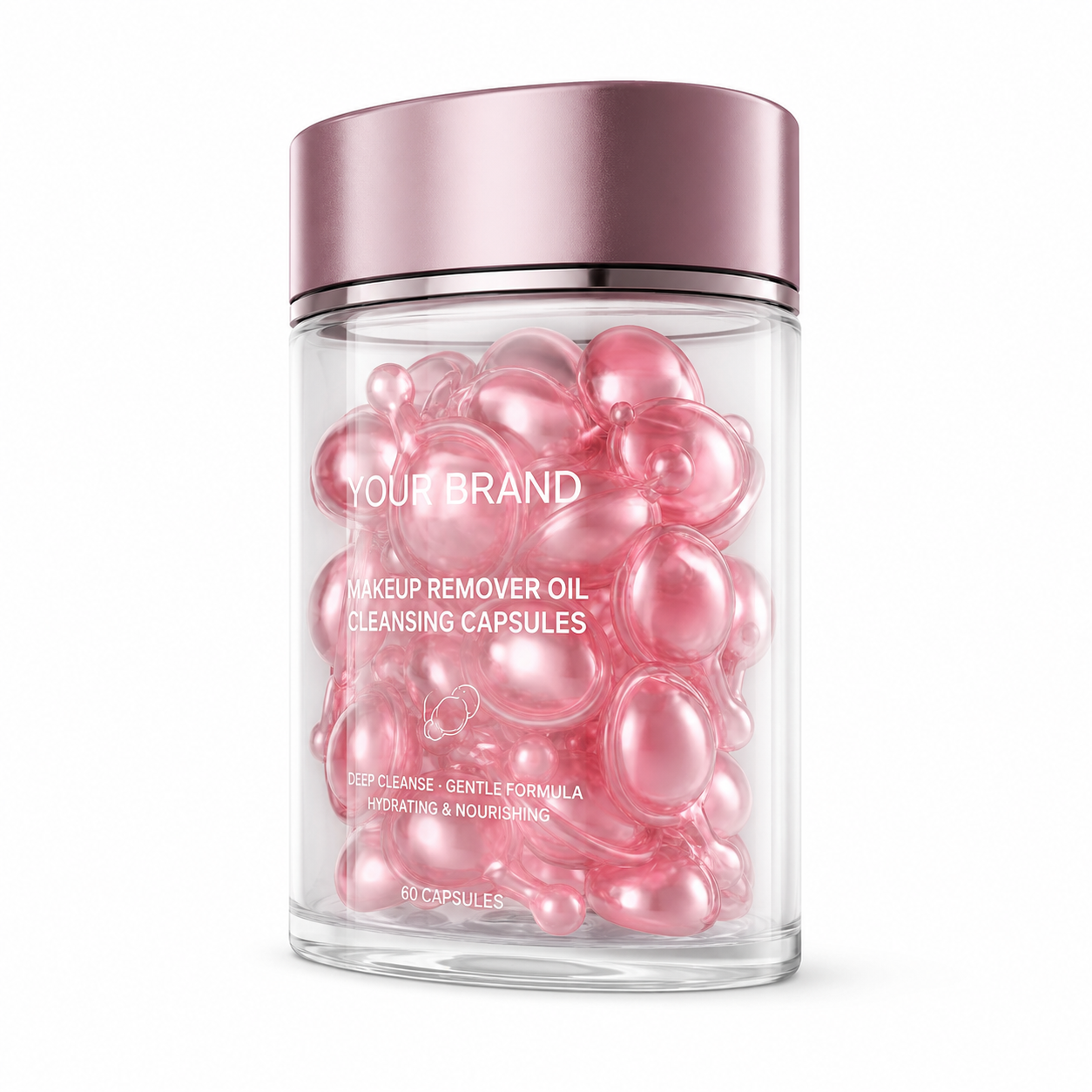 Makeup Remover Oil Cleansing Capsules with Jojoba Oil &amp; Squalane