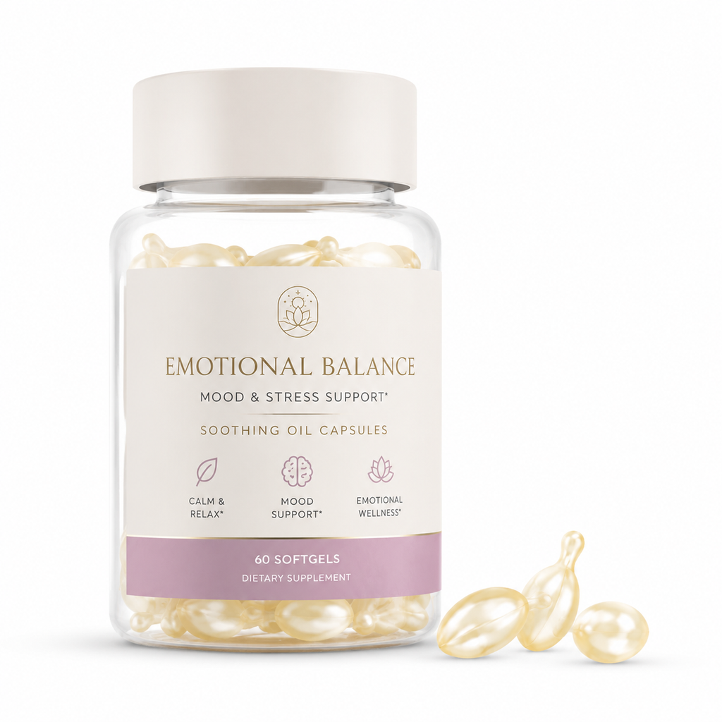Emotional Balance Mood Support Capsules with L-Theanine, Chamomile &amp; Vitamin E