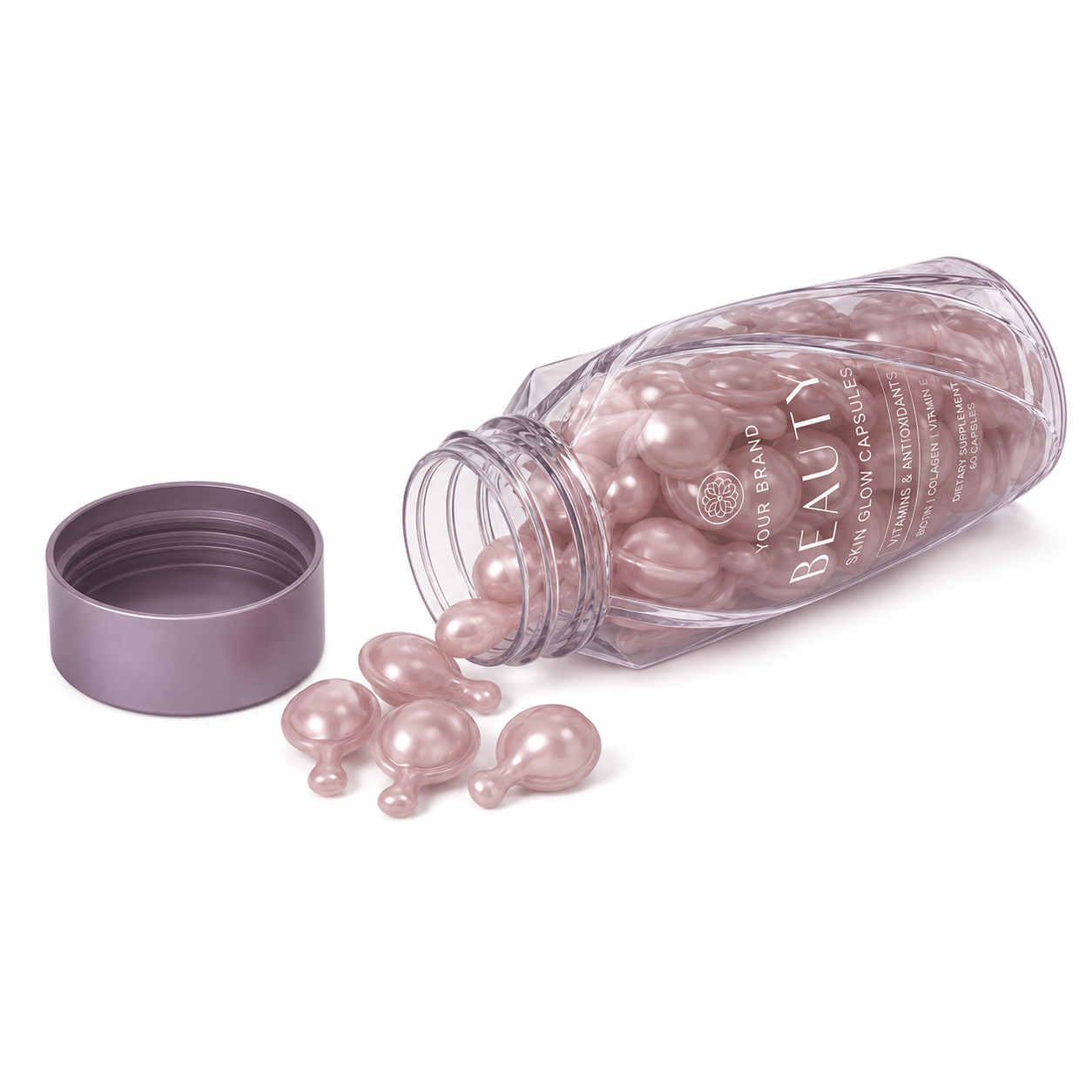 Beauty Skin Glow Capsules with Biotin, Collagen, Hyaluronic Acid &amp; Antioxidants