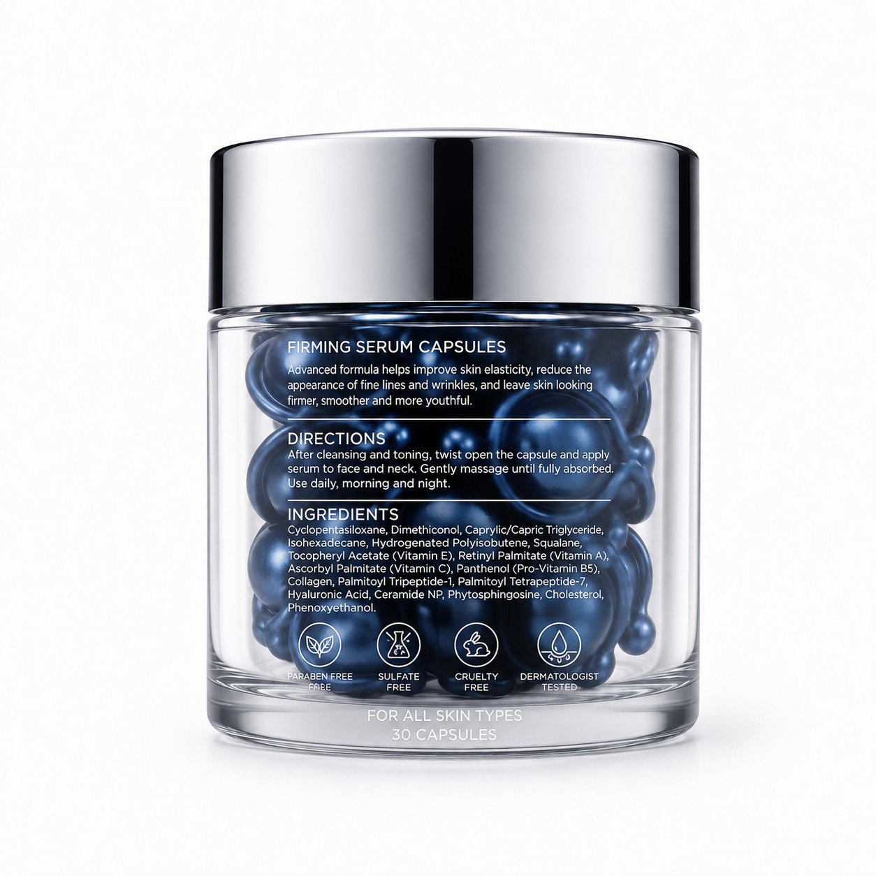 Firming Serum Capsules with Peptides, Collagen &amp; Hyaluronic Acid