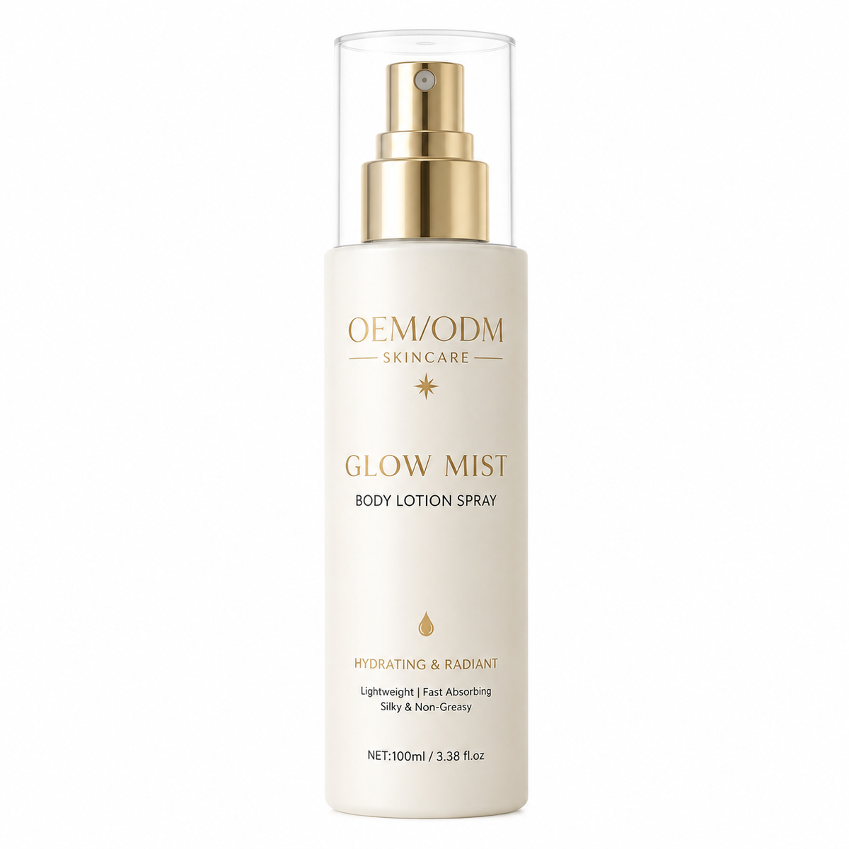 Glow Mist Body Lotion Spray with Niacinamide, Hyaluronic Acid &amp; Vitamin E